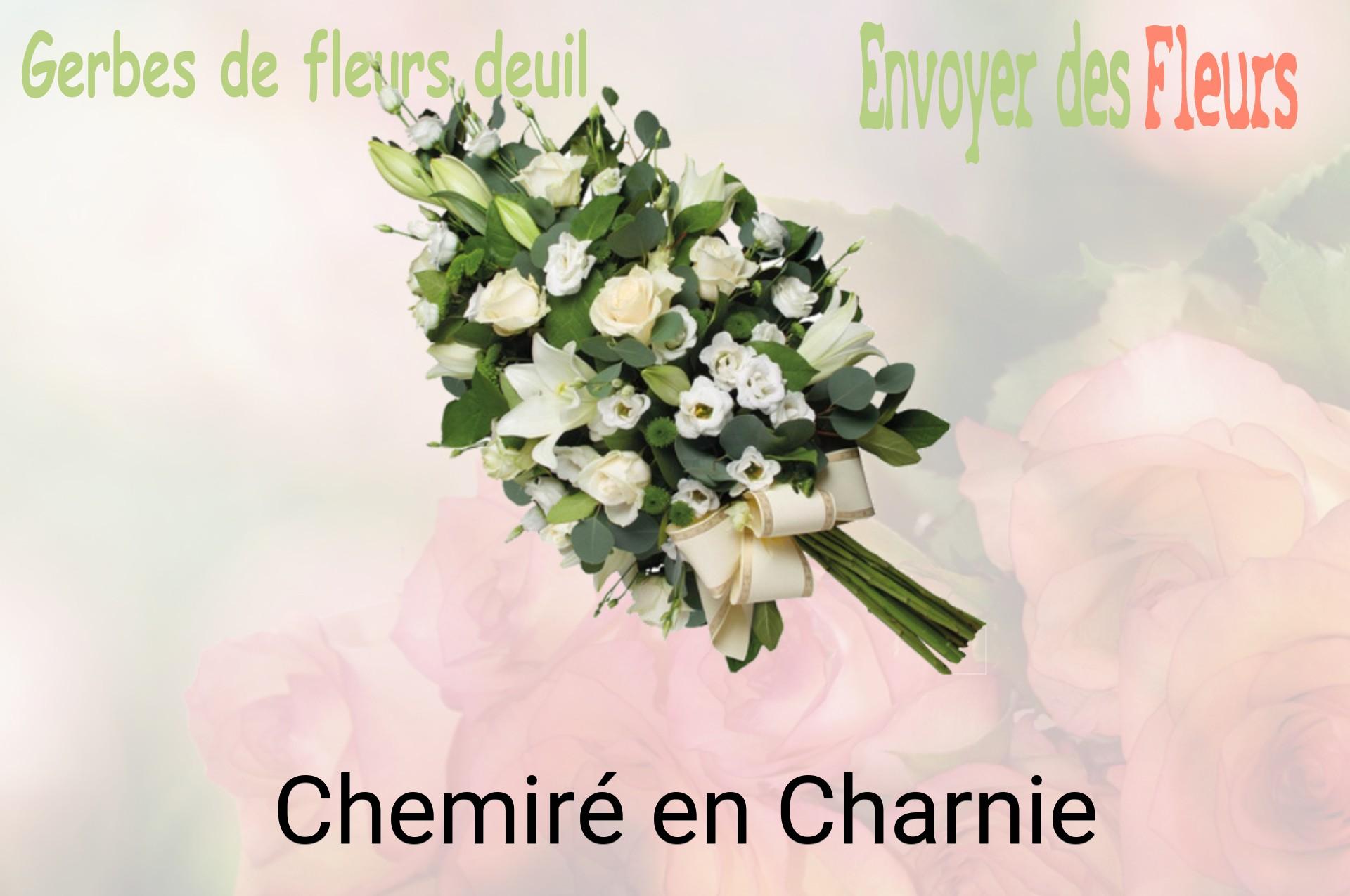 Gerbe de fleurs de deuil livrée à Chemiré-en-Charnie